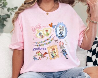 Coquette Bow Watercolor Zootopia Shirt, Judy Hopps Shirt, Nick Wilde Shirt, Welcome To Zootopia Disney Shirt, Locket Zootopia Tee 233854
