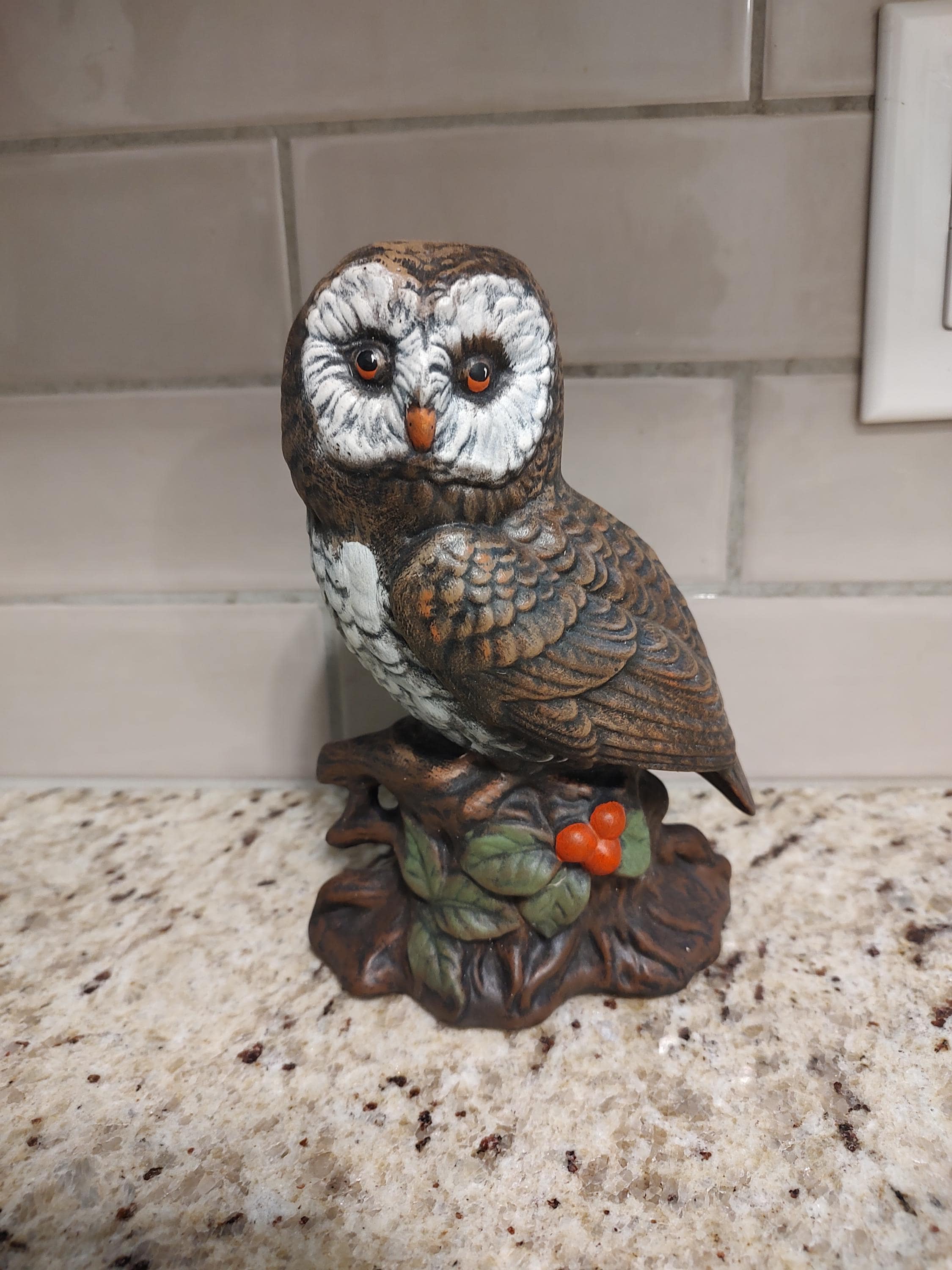 Vintage Ceramic Owl Figurine