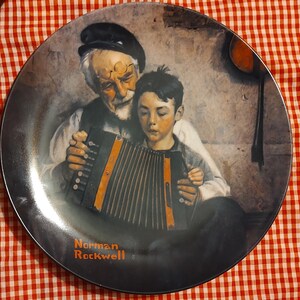 Norman Rockwell "The Music Maker" collector's plate