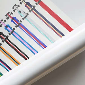 May include: A white background with a series of colorful stripes. Each stripe is a different color and has a black silhouette of a race car on top of it.