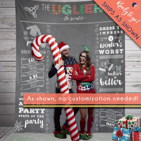 Christmas Party Decor Ugly Sweater Party Decor Tacky Sweater