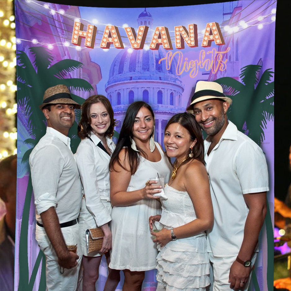 Havana Nights Backdrop Havana Cuban Wedding Cuban Wedding Etsy
