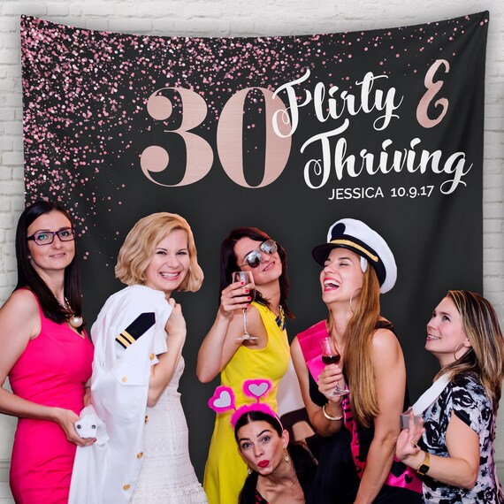 Dirty Thirty Dirty 30 Party 30th Birthday Party Decor Dirty Etsy