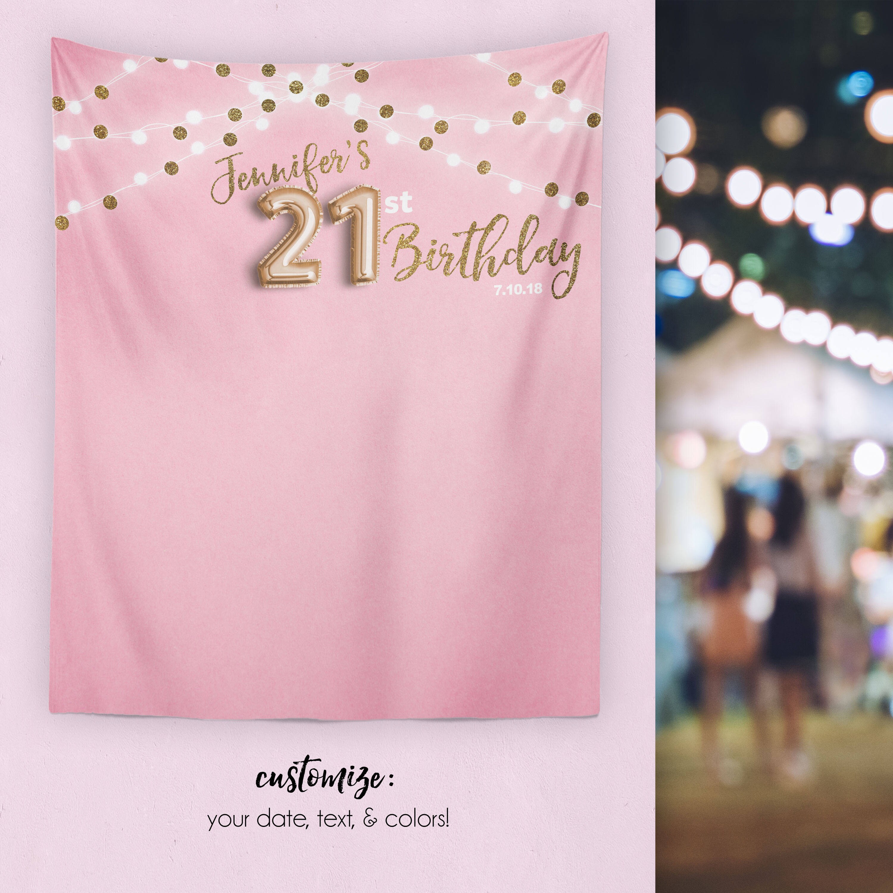 etsy 21st birthday decorations