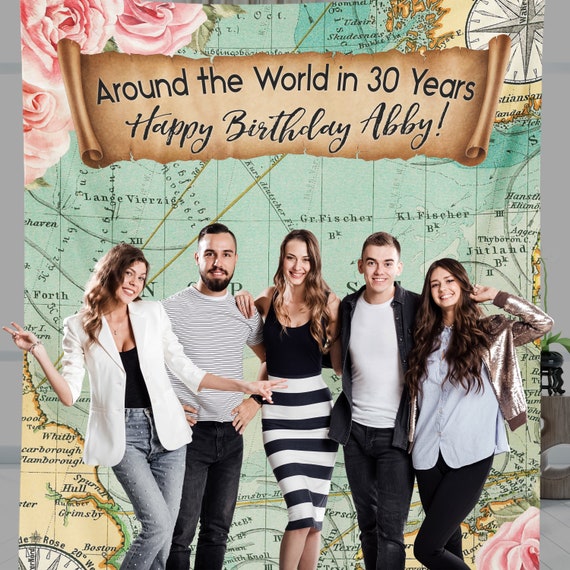 Travel Theme Bridal Shower Around The World Birthday Party Etsy