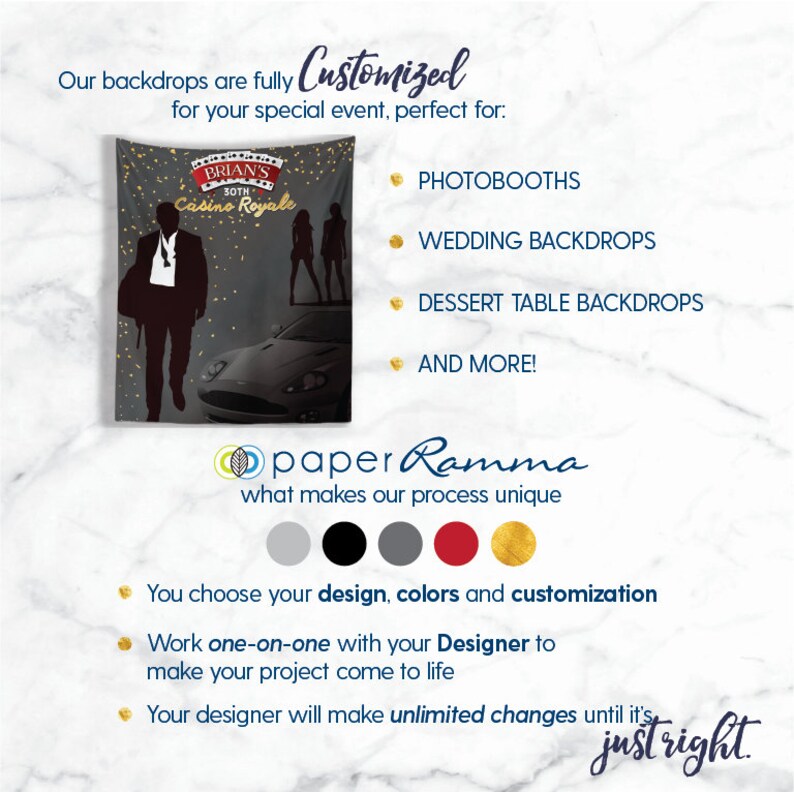 James Bond Theme Party Spy Party 007 James Bond Party Party Photo Booth Backdrop H-T50 AA2 Casino Party Secret Agent Party