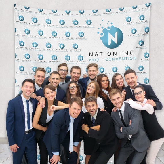Custom Event Banner Corporate Party Backdrop Corporate Etsy