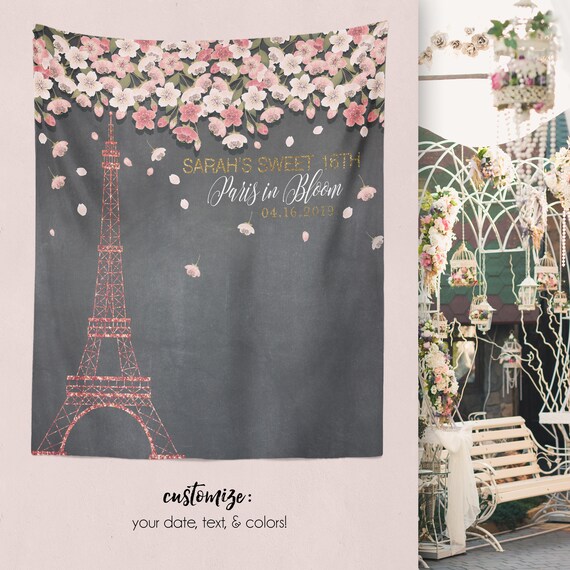 Paris Sweet 16 Paris Theme Party Paris Bridal Shower Eiffel Etsy