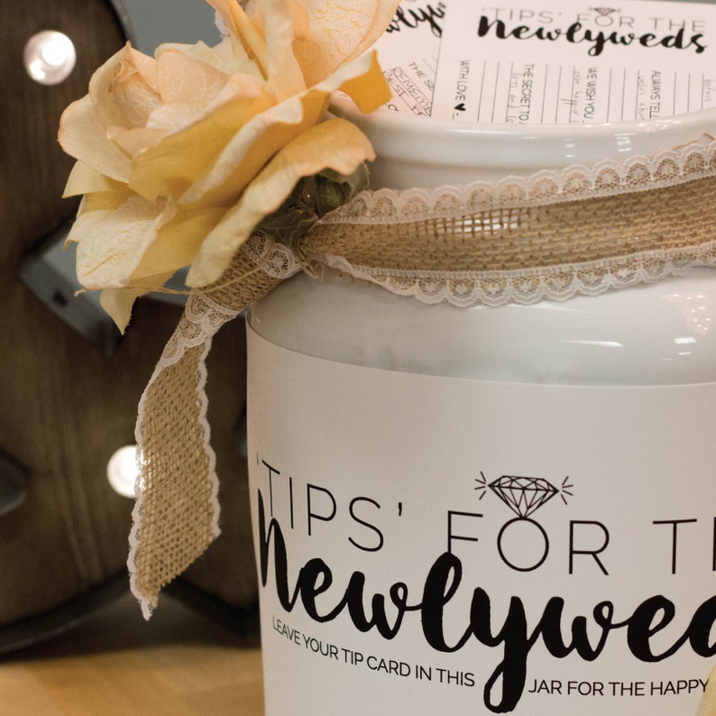 Wedding Printable Guestbook W-I01-1PS ZZ6 Newlywed Wedding Instant Download DIY Printable Wedding Advice Cards Newlywed Tip Jar