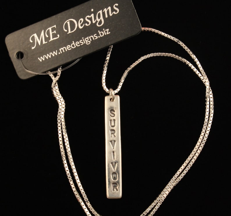 Survivor Necklace .999 Pure Silver Fine Silver Handmade Artisan Jewelry