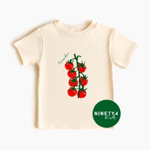 Italian Tomato Toddler Tee Pomodori Quote Kids Shirt Gift Cute Vegetable Baby Top Gift Foodie Toddler Farmer Market Child Apparel Gift