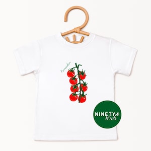 Italian Tomato Toddler Shirt Pomodori Quote Kids Shirt Gift Cute Vegetable Baby Top Gift Foodie Toddler Farmer Market Child Apparel Gift