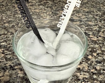 Wedding / party stirrers for drinks or party favors 3D printed (20 per order)