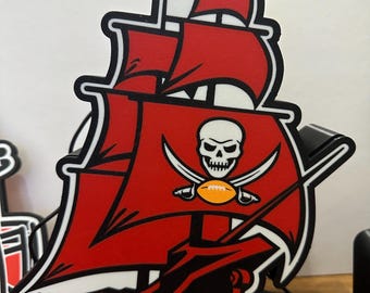 Tampa bay Bucs ship lightbox 3D printed