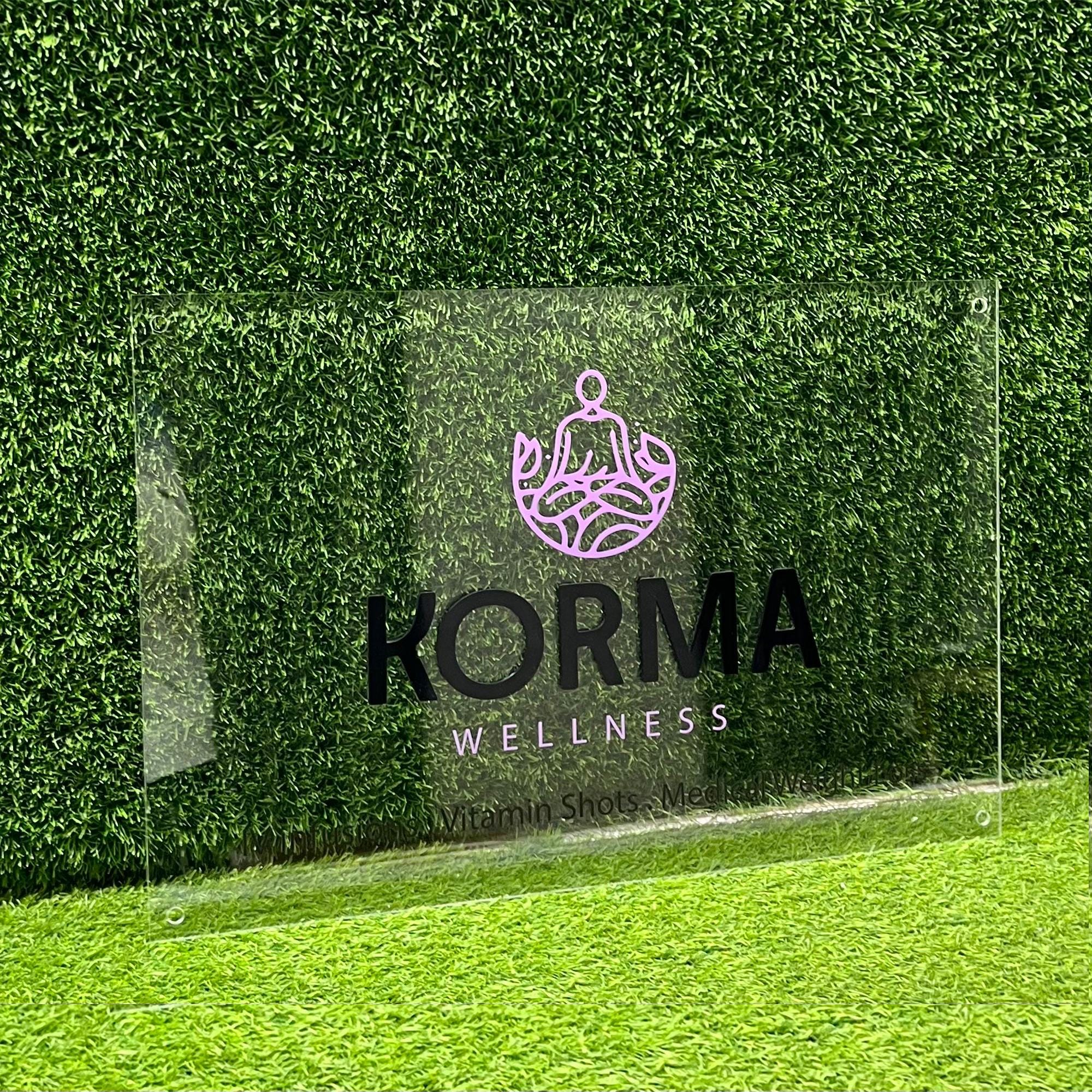 Customized Rectangular Business Sign, Premium Acrylic Office Signs ...