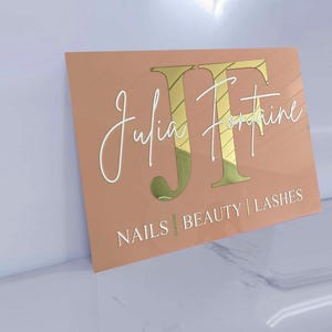 Custom 3D Acrylic Business Sign | Rectangular 3D Business Logo Sign| Acrylic Business Signage | Custom Acrylic Logo Sign | 3D Acrylic Sign