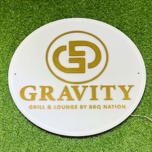 Enseigne logo personnalisée ronde en acrylique | Mur d'enseignes commerciales avec logo personnalisé | Enseigne ronde de logo d'entreprise | Signalétique d'entreprise en acrylique | Enseigne acrylique 3D