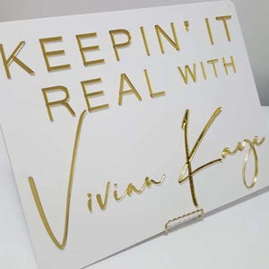 Custom 3D Rectangular Acrylic Business Logo Sign | Acrylic Business Signage | Custom Acrylic Office Wall Sign | 3D Acrylic Sign