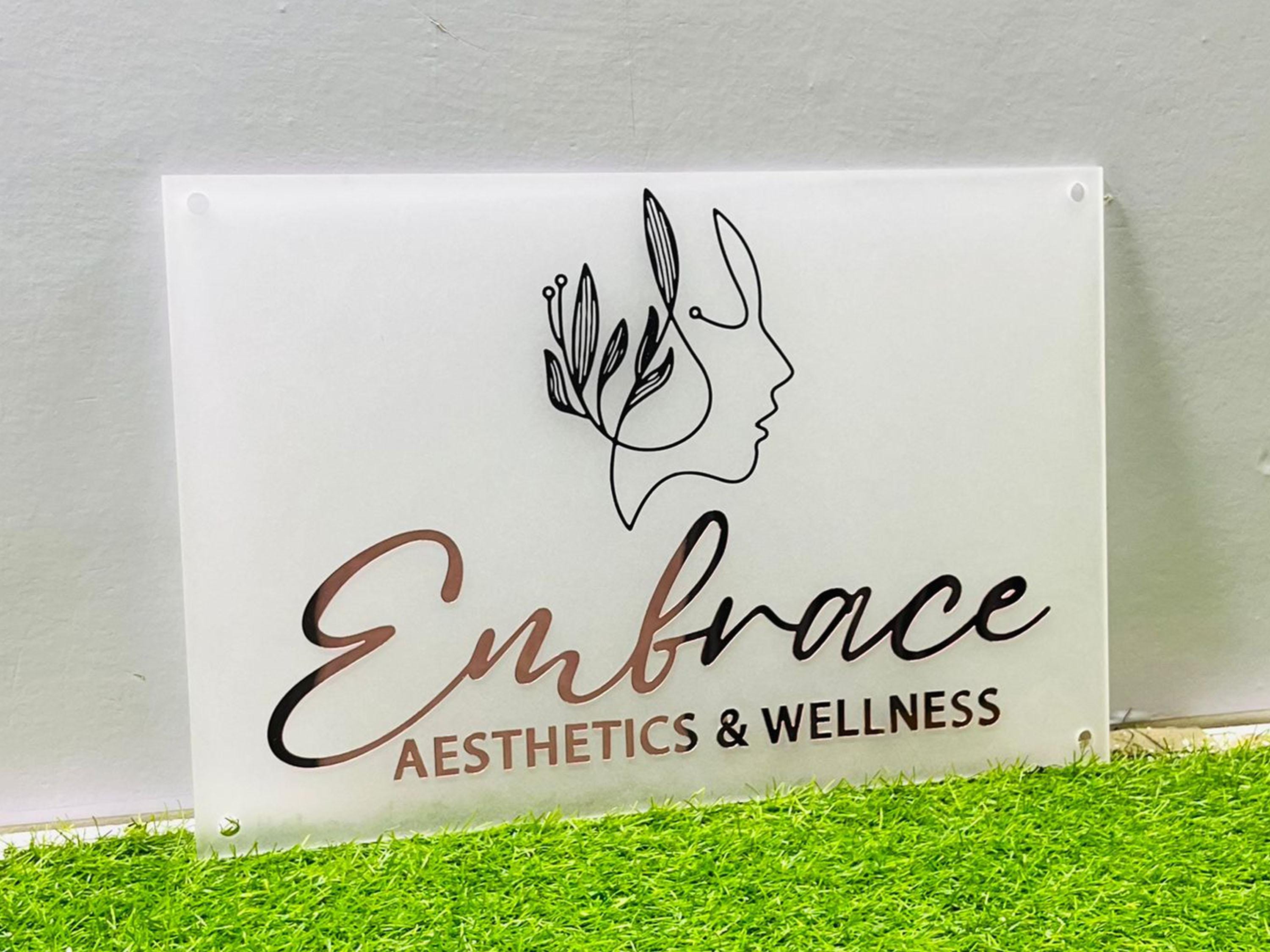 Custom QR Code Acrylic Business Sign | Custom Acrylic Beauty Logo Sign ...
