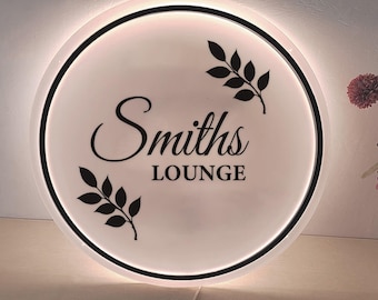 Backlit Logo Sign | Custom Acrylic Business Names Sign | Custom Logo Business Door Sign | Custom led sign | Light Up Sign