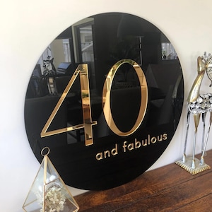 Round Business Hair Salon Sign | Custom Round Acrylic Logo Sign | Business Logo Sign Wall | Acrylic Business Signage | 3D Office Wall Decor