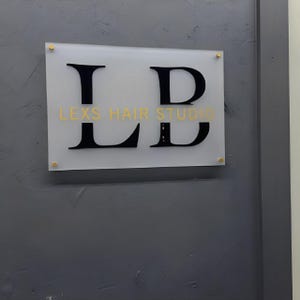 Custom Frosted Acrylic Business Sign | Custom Acrylic Office Logo Sign | Business Logo Sign | Acrylic Small Business Signage
