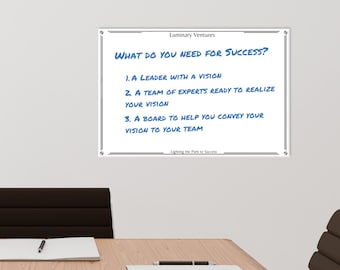 White Dry Erase Board - Office Board Whiteboard Acrylic Dry Marker Board White Board | 24 x 36 Dry Erase Board Easy To Mount On Your Wall