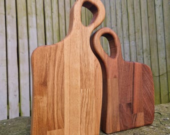 Tabla de cortar de roble macizo hecha a mano, regalo para el Día de la Madre y para parejas.