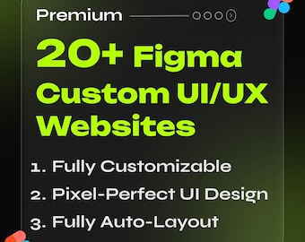 Figma Website UI Kit | 20+ Modern UI/UX Templates (Digital Download)