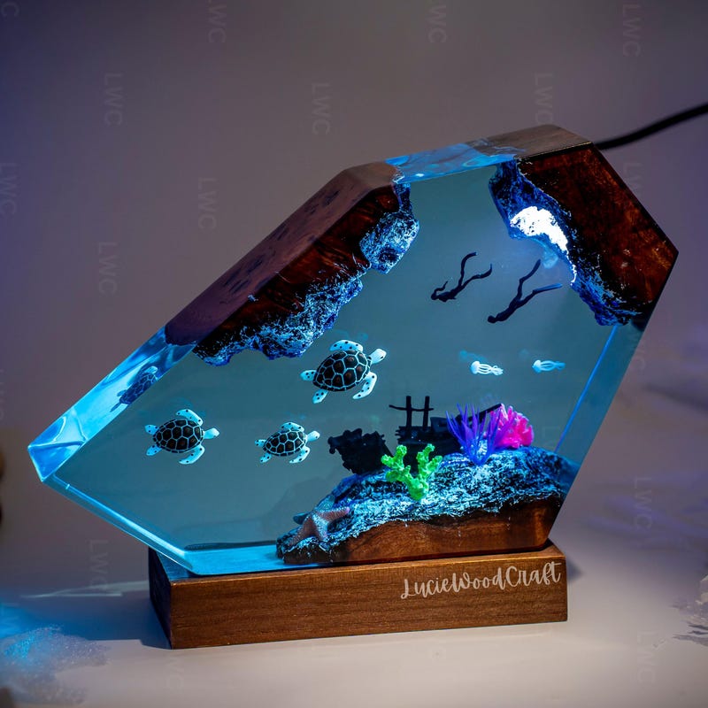 Turtle Lamp Turtle Lamp - Etsy