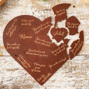 Anniversary Gift by Year, Gifts for Her, Personalized Puzzle, Gifts for Wife, Birthday Gifts for Her, Christmas Gifts