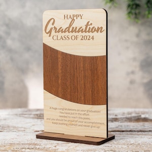 Engraved Wooden Graduation Gift, Graduation Home Decor Gift, Graduation Gift, Gift for High School Students, High School Graduation Gift