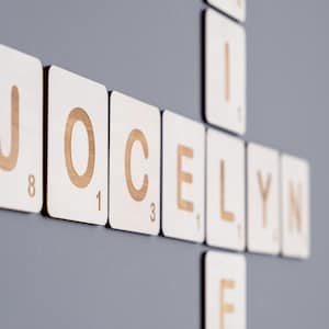 Letras de Scrabble para pared, regalos personalizados para papá de parte de los niños, letrero con los nombres de los niños, regalo para el abuelo, regalo personalizado para el Día del Padre.