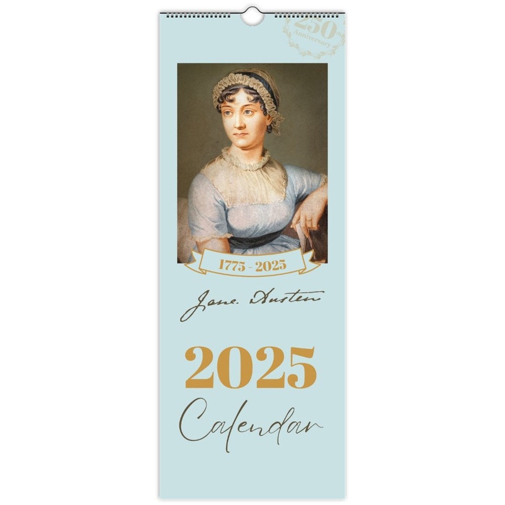 jane-austen-2025-wall-calendar-commemorative-anniversary-calendar-250th-anniversary-literary-gift-classic-literature-calendar-etsy