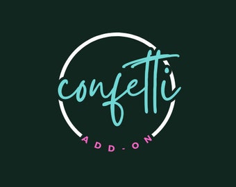 Confetti add-on - add a little shaped flair to your custom Fancy Filth card!