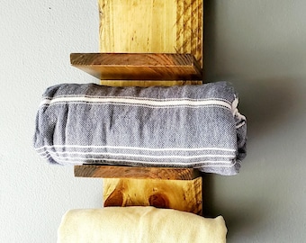 Towel Rack (Old Country Style- straight edges): Farm House, Bathroom, Shower, Wet room, Poolside cabana, Guest room, Sauna, Gym locker