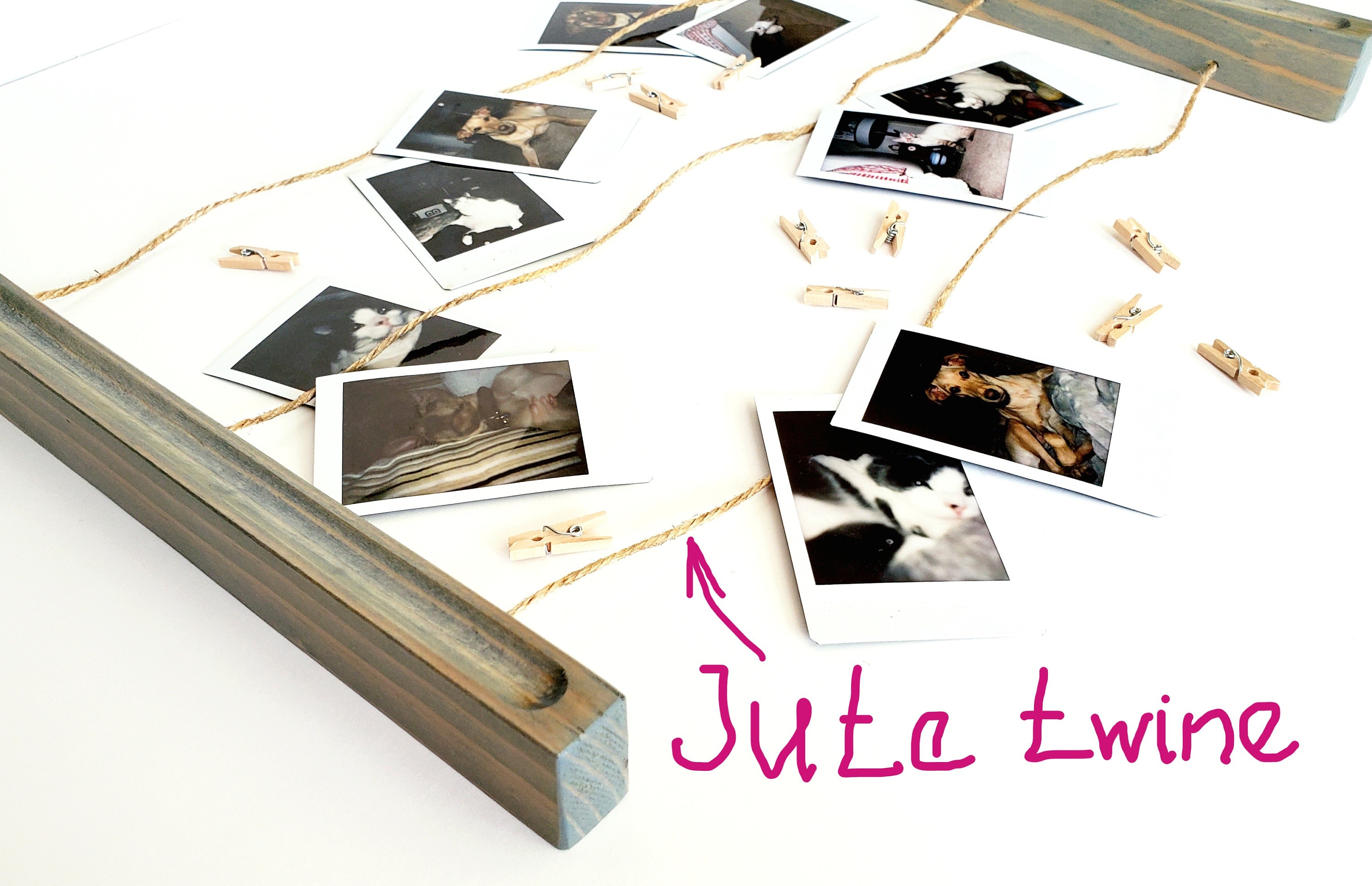 Wall Mounted Polaroid Pictures Rack deco Style Photo Holder, College ...