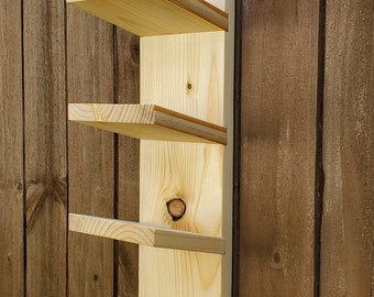 Sauna Towel Rack (Old Country Style- straight edges): Farm House, Bathroom, Shower, Wet room, Poolside cabana, Guest room, Gym locker