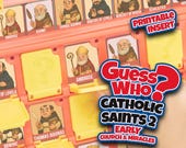 Catholic Saints Guess Who Game – Printable Inserts (24 Characters)