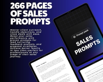 AI Sales Prompts: Boost Conversions, Handle Objections (266 Pages)
