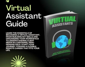 Virtual Assistant Guide for Beginners | Digital eBook for Remote Careers