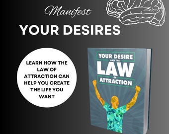 Your Desire & Law of Attraction eBook | 26-Page Guide to Manifestation, Meditation, Personal Growth