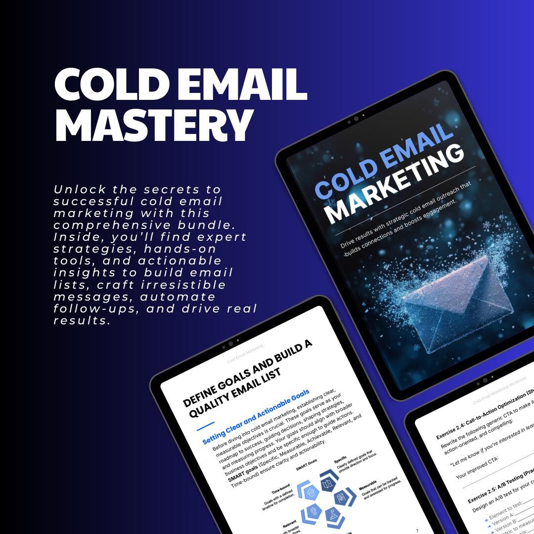 Cold Email Marketing Tools Bundle | Workbook, Guide & More - Etsy