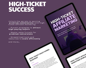 High-Ticket Affiliate Marketing Success Guide | Earn Big, Work Less