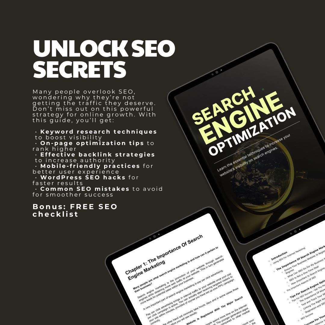 SEO Mastery Guide + Free Checklist | Boost Website Traffic & Rankings, Learn SEO for Small Business