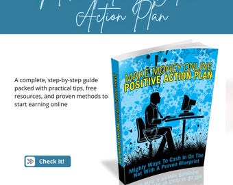 Make Money Online Action Plan | 34-Page Side Hustle Guide | Financial Freedom Blueprint