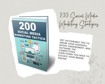 200 Social Media Marketing Strategies | Digital eBook for Growth & Branding