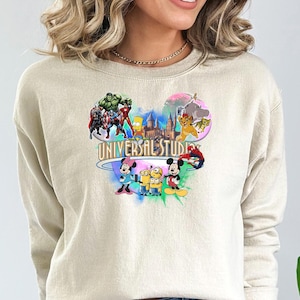 Universal Studios Sweatshirt, Matching Family Tee, Disneyworld Adventure Sweatshirt, Movie Theme Trip Tee, Universal Travel Sweatshirt