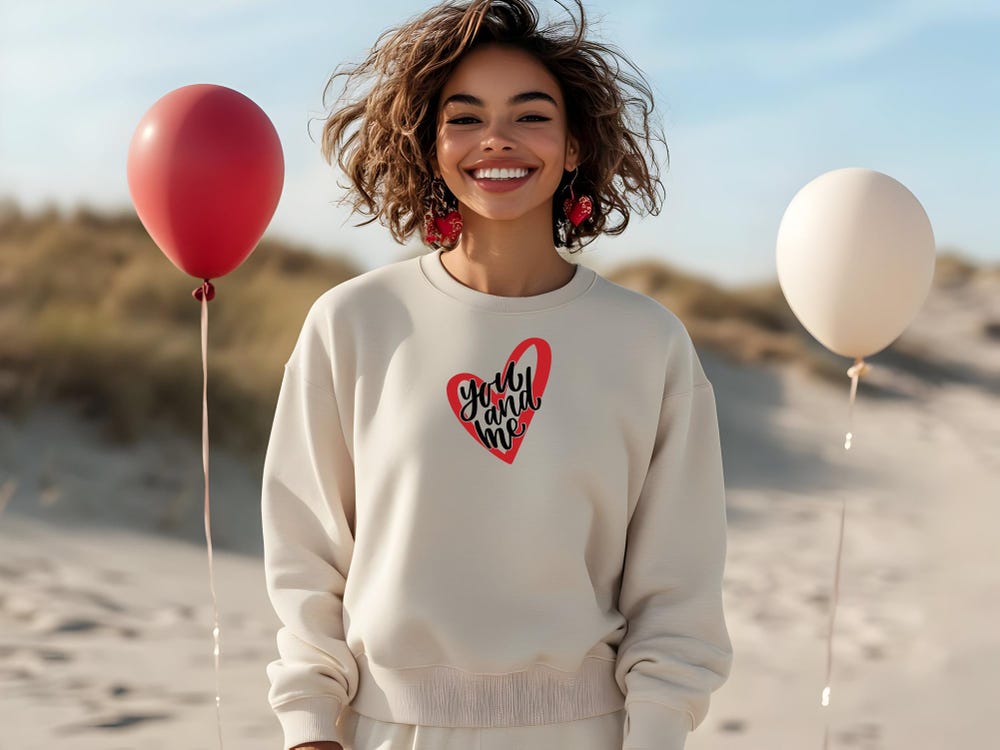 Love Gift You And Me Sweatshirt,Valentine Day Couple Sweater,Gift For Her,Cute Valentine'S Day Sweatshirt,Cute Valentines Day Sweatshirt,Gift For Him Valentines Day Gift Men Women Realtorgift