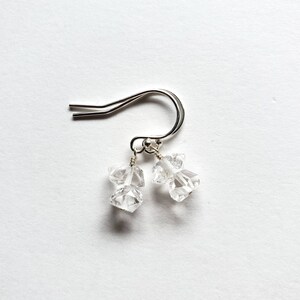 Petite Herkimer Diamond Earrings, Sparkly Dangle Drop Jewelry, Special Occasion, Wedding Bridal Style, Shop Local Seattle, Ready Ship image 3